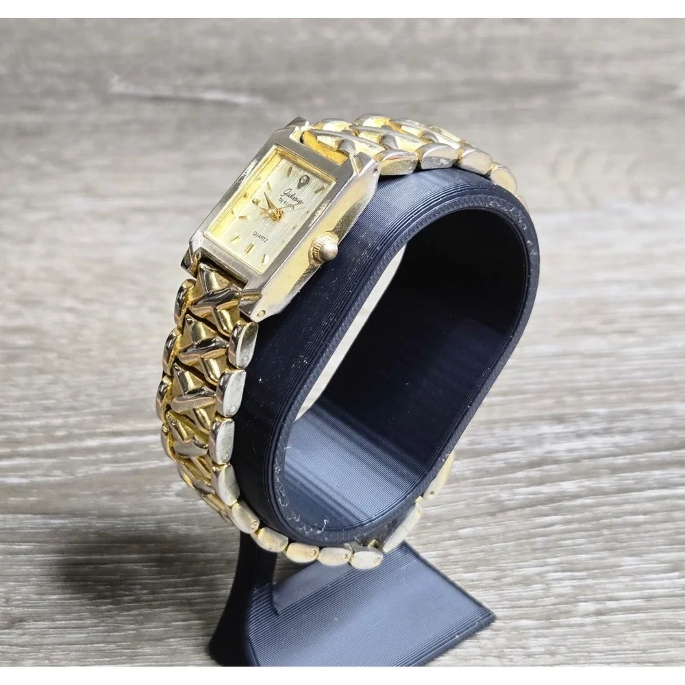 Vintage Galaxie by Elgin Women's Quartz Watch W900-222 Two Tone X Link Bracelet